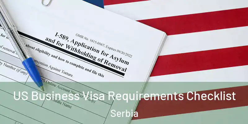  US Business Visa Requirements Checklist Serbia